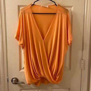 Pink Lily Wrap Blouse